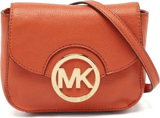 Michael Kors Borsa a tracolla Fulton con logo Pre-owned - Arancione