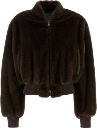 Stella McCartney Giubbotto bomber in pelliccia sintetica di Stella Mc Cartney