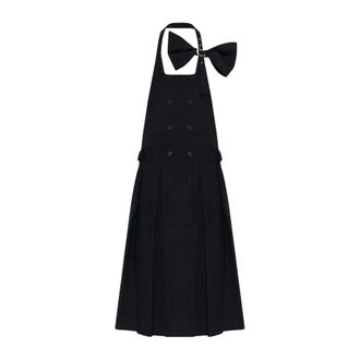 Comme Des Gar&ccedil;ons Wool Dress - Dames - Jurken - Zwart - Maat: XS Wol