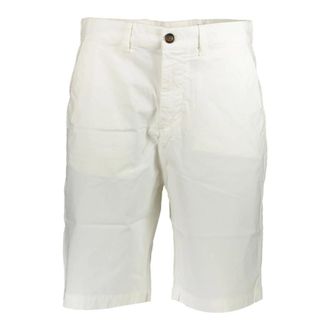 North Sails Casual Shorts, male, White, Size: W34 White Bermuda Shorts with Logo