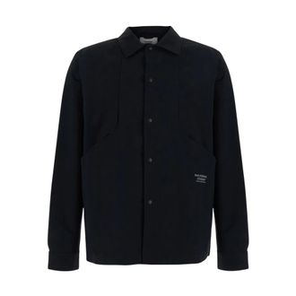 Pas Normal Studios Off-Race Tech Overshirt - Heren - Casual Overhemden - Zwart - M - Overhemden