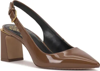 Vince Camuto Hamden Pointed Toe Slingback Pump in Burnt Sugar at Nordstrom, Size 9.5
