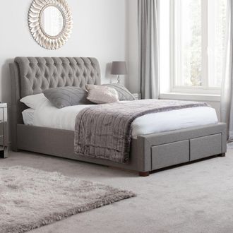 Birlea Valentino Bed in Grey | Size: Double