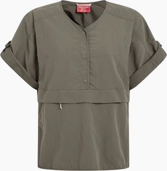 Craghoppers Womens Craghoppers Womens/Ladies Medina Nosilife Overhead Short-Sleeved Shirt - Wild Olive - Size: 20