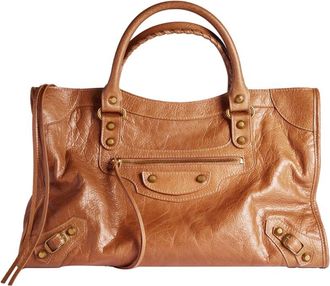 Balenciaga Brown Le City Medium Satchel