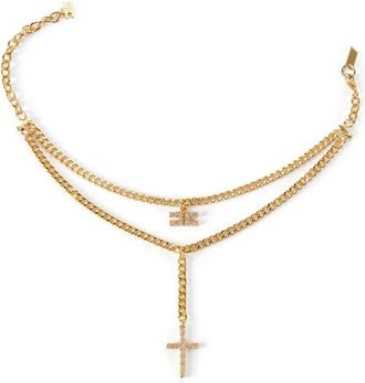 Elisabetta Franchi Accessoires, Dames, Geel, ONE Size, Enkelbandje met bedeltjes