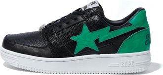 A Bathing Ape Sta Low Sneakers - Heren - Sneakers - Zwart - 41 EU - Leer - Schoenen