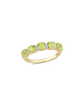 Rina Limor Silver 1.57 Ct. Tw. Gemstone Half-Eternity Ring