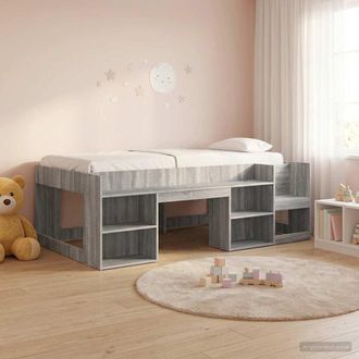 vidaXL Vidaxl Struttura Per Letto Per Bambini Con Ripostiglio Sonoma Grigio