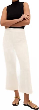 Marie Oliver Mia Crop Pant In Bone