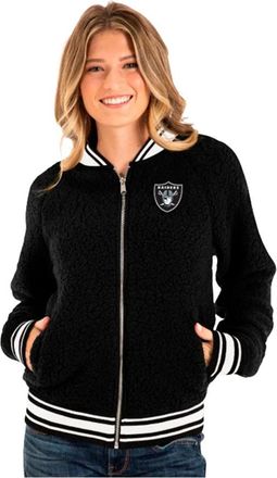 New Era Sherbolera Raiders Sherp 14.178178 Bkbk Lasrai - Dames - Vesten met rits - Zwart - S - Hoodies & sweatvesten