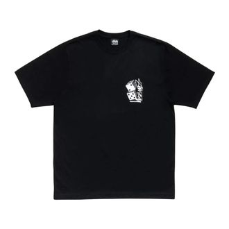 St&uuml;ssy T-shirts - Heren - Tops - Zwart - Maat: L Katoen
