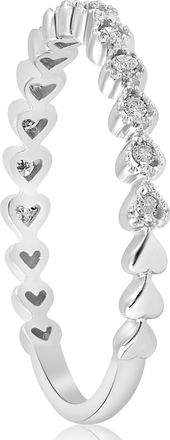 Pompeii3 Stackable Diamond Wedding Ring 14k White Gold