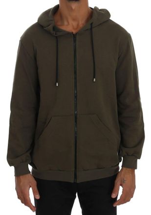 Daniele Alessandrini Full Zipper Hodded Cotton Mens Sweater