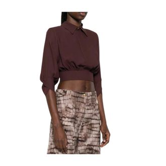 Elisabetta Franchi Donna, Camicette, Marrone, L, new