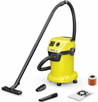 Karcher Aspirateur Eau Et Poussiere Karcher Wd 3 P V-19/4/20 - Cuve Polypropylene 19 L - 1000w Prise Electroportative