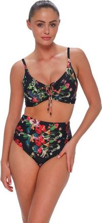 Sunsets Kauai Keyhole Bikini Swimsuit Top - F Cup in Fleur Noire at Nordstrom, Size 40