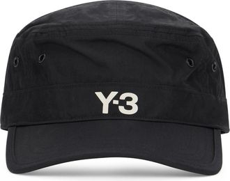 Yohji Yamamoto Caps, male, Black, Size: M/L Cotton Cap with Logo