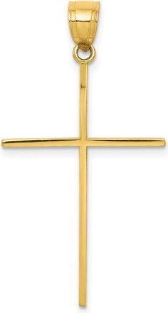 Diamond2Deal 10k Yellow Gold Cross Pendant