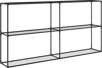 vidaXL Soporte Para Plantas De 3 Niveles Negro 200 X 32 X 104 Cm Acero Vidaxl