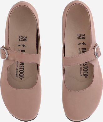 Birkenstock Unisex Ballerinas Santa Clarita Leather Pink Sandal