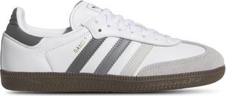 adidas Kids Originals Samba - Boys Grade School Shoes White/Grey/Grey Size 06.0