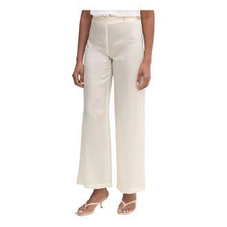 Patrizia Pepe Dames, Broeken, Beige, Maat: XS Viscose