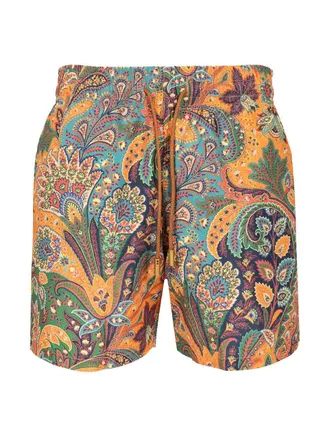 Etro Swimsuit With Paisley Print Swimwear Multicolor