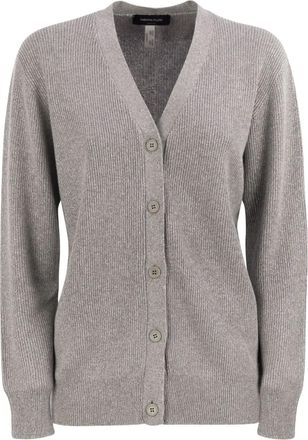 Fabiana Filippi Cardigan con scollo a V - Grigio