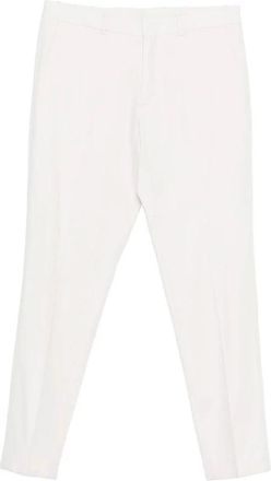 Calvin Klein Suit Trousers, male, White, Size: XL Slim Linen Blend Suit Trousers