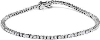 House of Brilliance 14K White Gold Classic 1 1/2 Cttw Diamond Tennis Bracelet