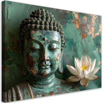 Feeby Impresi&oacute;n De Imagen, Flor De Loto Buda Zen Spa Verde, 120x80
