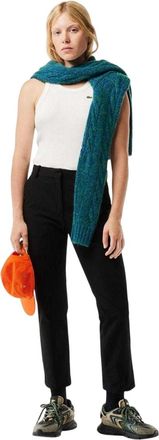 Lacoste Dames/Katoenen Chinos (Zwart)