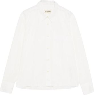 Roy Rogers Camicia in popeline di cotone - Dames - Overhemden - Wit - XS - Katoen - Overhemden