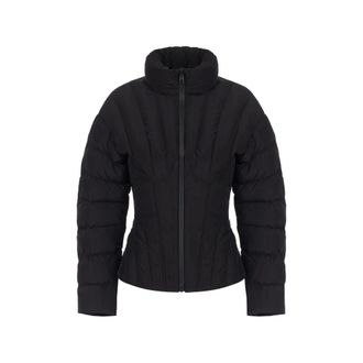 Elisabetta Franchi Down Jacket In Voile Fabric
