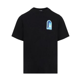 Casablanca Logo-print T-Shirt - male - Casablanca - T-Shirts - Black - XL - Tops
