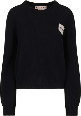 Marni Maglione in cashmere con maniche a palloncino - Nero