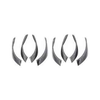 OEM Ocho Embellecedores Interiores Para Las Manijas De Las Puertas, Con Textura De Fibra De Carbono, Para Los Modelos Bmw Serie 3 F30/f31 (2013-2017) Y Bm
