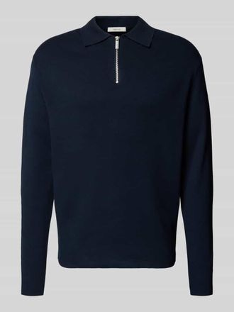Selected Relaxed Fit Pullover aus Viskose-Mix Modell TELLER in Blau, Gr&ouml;&szlig;e XXL