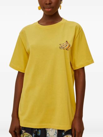 Farm Rio T-shirt met banaanprint - Geel