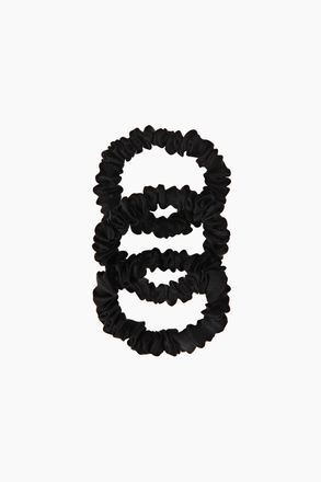 H&M 3er-Pack Scrunchies aus Seide - Schwarz