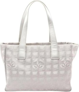 Chanel Pre-owned Tote Bags, female, Gray, Size: ONE SIZE Pre-owned Vintage Tote Bag