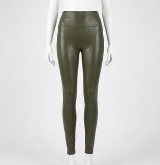 Spanx Clean Plain Compression Legging In Olive