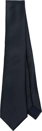 Corneliani satin-finish tie - men - Polyester - One Size - Blue
