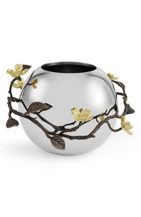 Michael Aram Dogwood Rose Bowl Vase in Silver/Gold/Brass at Nordstrom