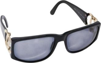 Chanel Pre-owned Accessories, female, Black, Size: ONE SIZE Pre-owned Plastic Sunglasses