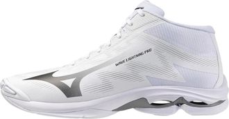 Mizuno Wave Lightning Pro Mid - Heren - Fitnessschoenen - Wit - 44 1/2 EU - Leer - Fitness