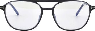 Tom Ford Blue Light Block Pilot Mens Eyeglasses FT5874-B 020 54