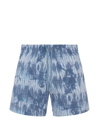 Amiri Costume da bagno con fantasia tie-dye - Blu