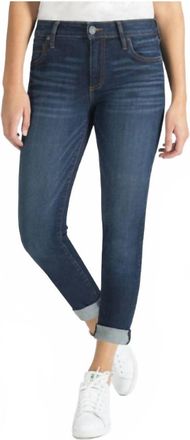 Kut from the Kloth Catherine Mid Rise Boyfriend Jeans In Abelia